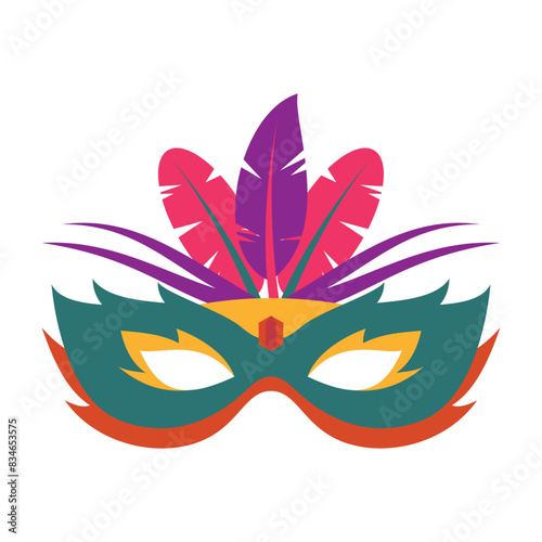 Mardi Gras Mask Illustration
