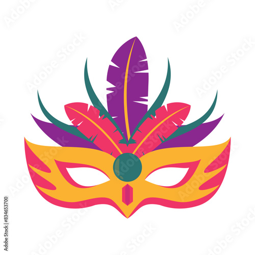 Mardi Gras Mask Illustration