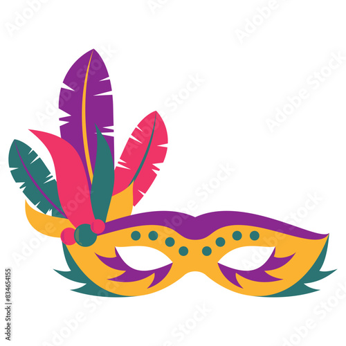 Mardi Gras Mask Illustration
