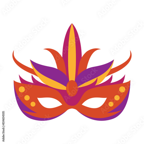 Mardi Gras Mask Illustration