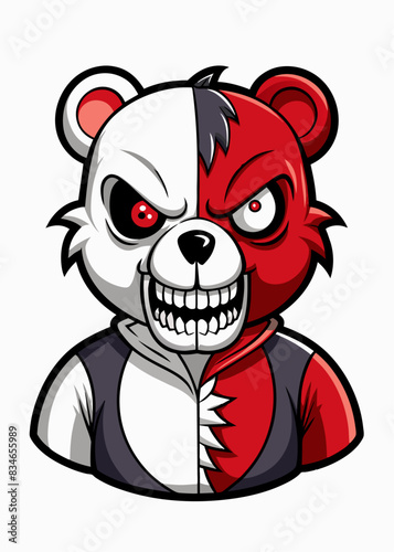 Discover a terrifying Halloween Horror Teddy Bear with a creepy patchwork design