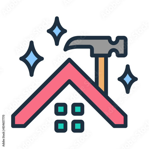 Roof Maintenance Icon