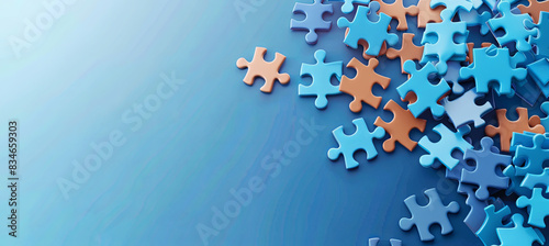 Puzzle, business strategy success solution