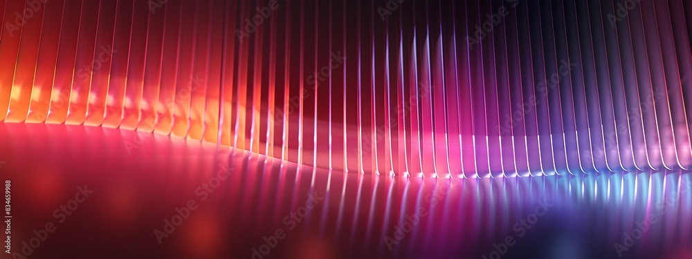 Obraz premium Comb Filter Pattern Vibrant Visualization of Frequency Filtering in Digital