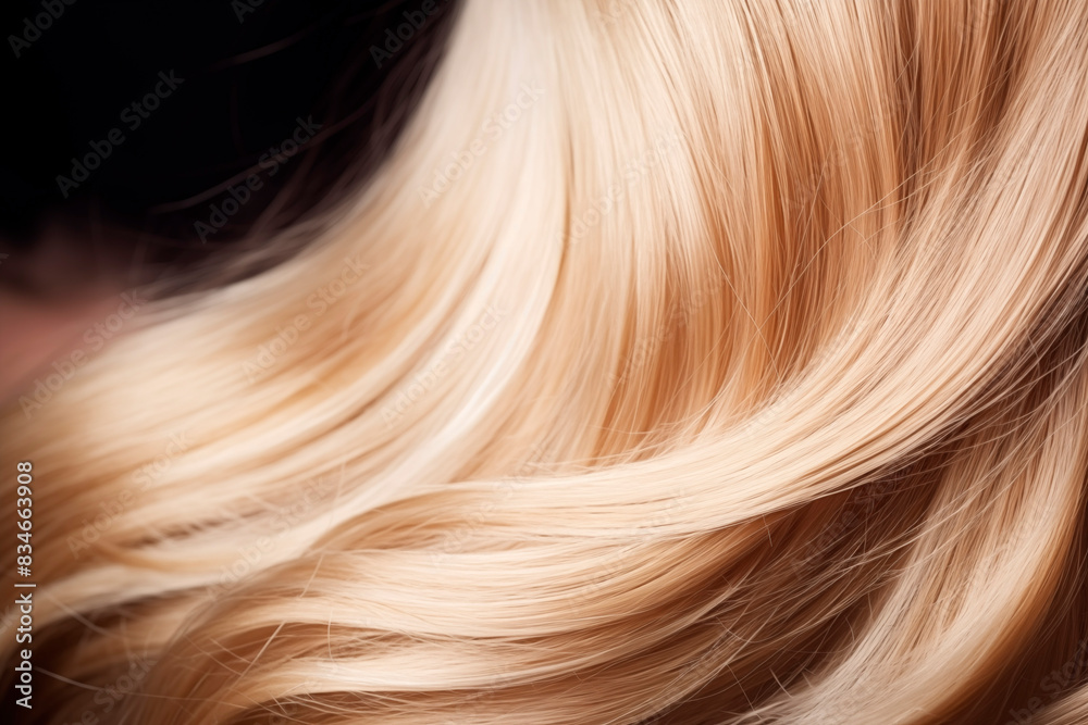 Texture of beautiful hair blonde color. Close up of silky luxury curly hair. Hair background. Texture of beautiful hair blonde color. Close up of silky luxury curly hair. Hair background.