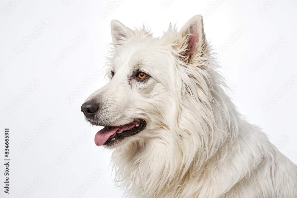Fototapeta premium White Dog Portrait
