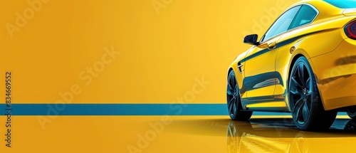 Create a clean, modern banner ad template for online promotion of vehicle safety checks.