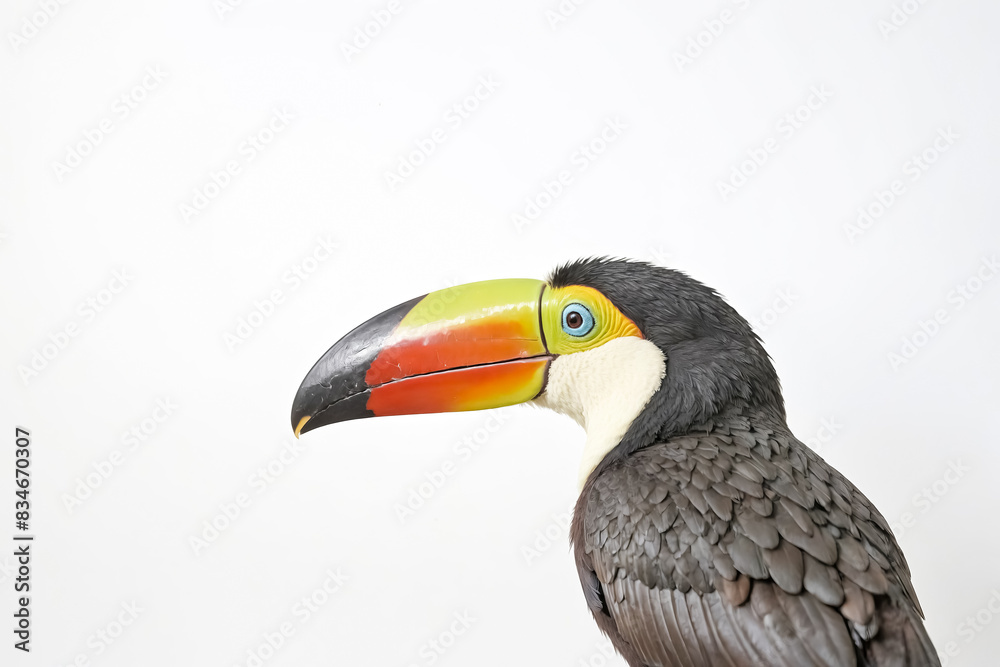 Close-Up of a Toucan's Colorful Beak Close-Up of a Toucan's Colorful Beak