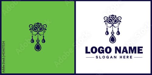 jewelry icon Accessories Adornments Ornaments flat logo sign symbol editable vector