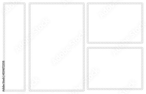 rope vector illustration on a white background