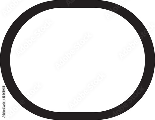 black and white button logo mirror glass round ring frame .