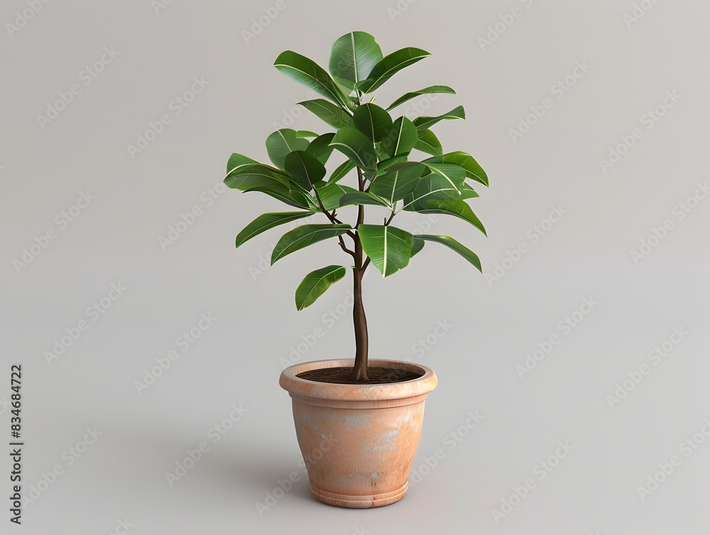Ficus Plant in Simple Terracotta Pot for Indoor Decor and Natural Home Styling Ficus Plant in Simple Terracotta Pot for Indoor Decor and Natural Home Styling