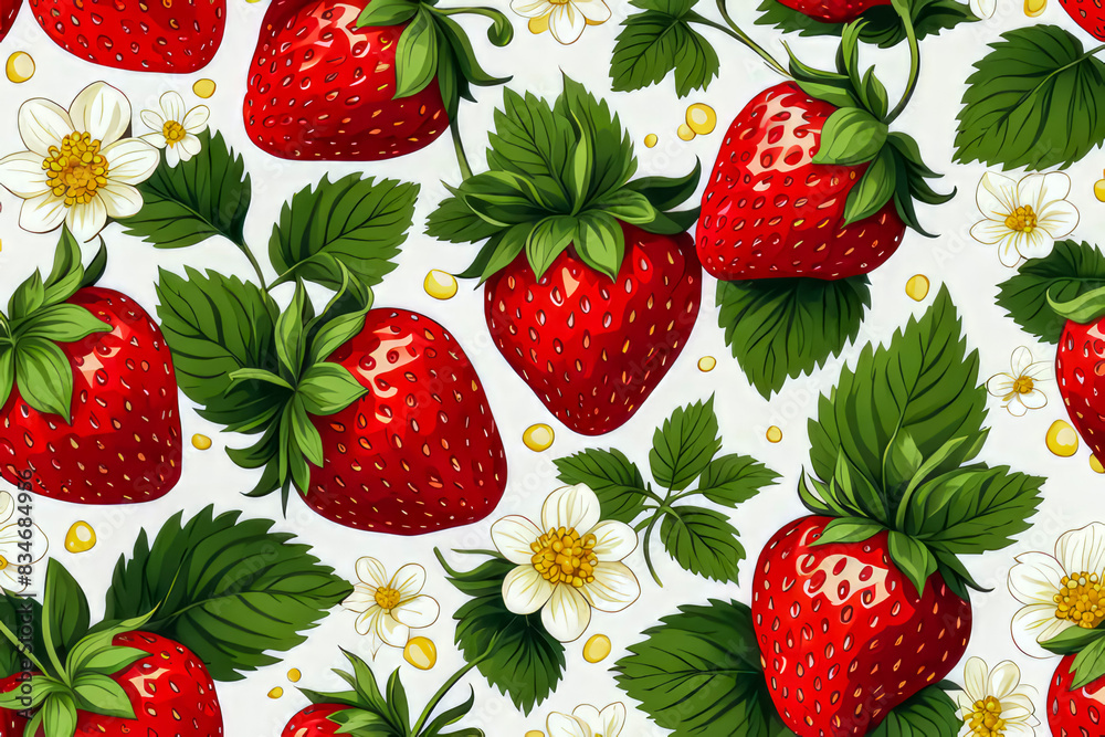 strawberry seamless pattern strawberry seamless pattern