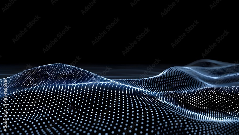 Abstract background with a wave of dots, hi-tech vector pattern for banner design
Abstract background with a wave of dots, hi-tech vector pattern for banner design