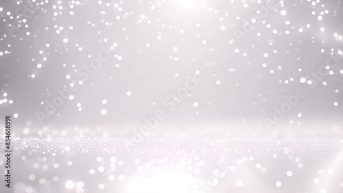 白のキラキラ背景. White Sparkling Background. AI generated.