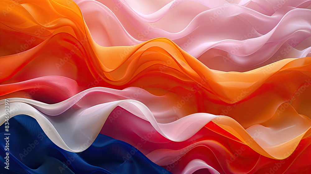 Obraz premium Abstract Flowing Pastel Colors