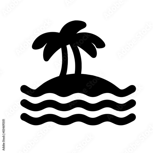 Island getaway icon