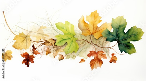 A watercolor of the abscission layer