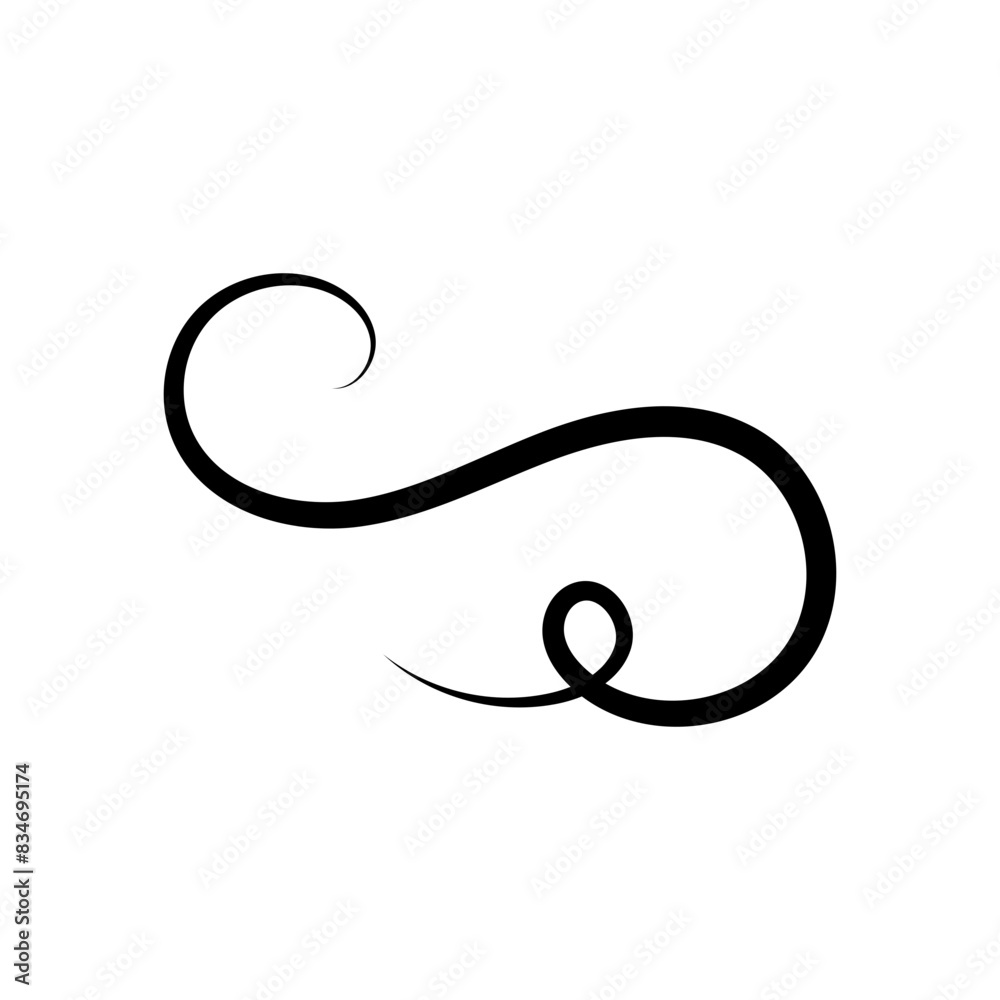 Calligraphy Curl Ornament Calligraphy Curl Ornament