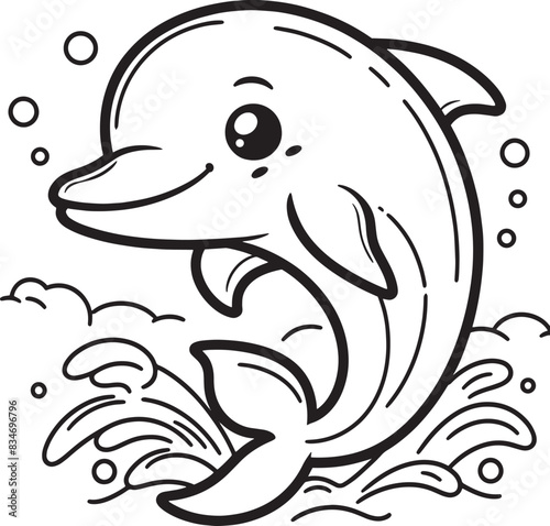 Dolphin Coloring Page