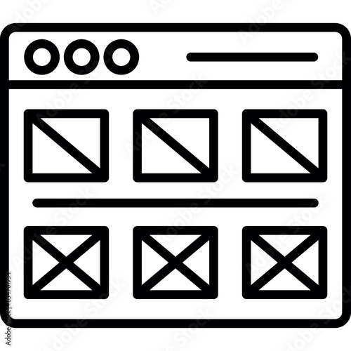 Wireframe icon