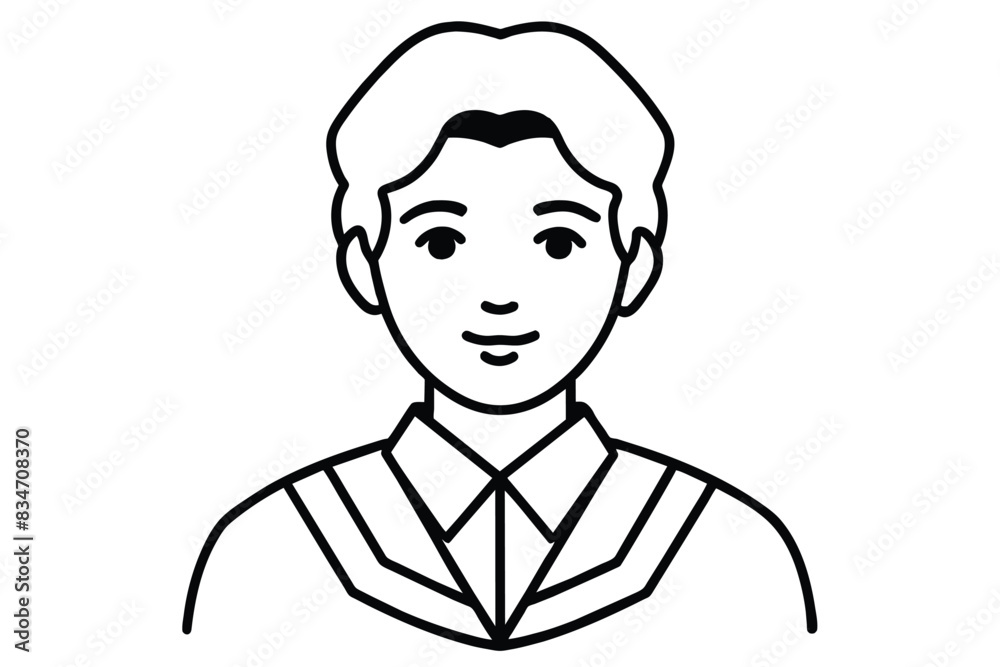 Student line art vector illustration Student line art vector illustration