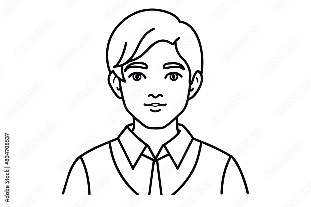 Student line art vector illustration Student line art vector illustration