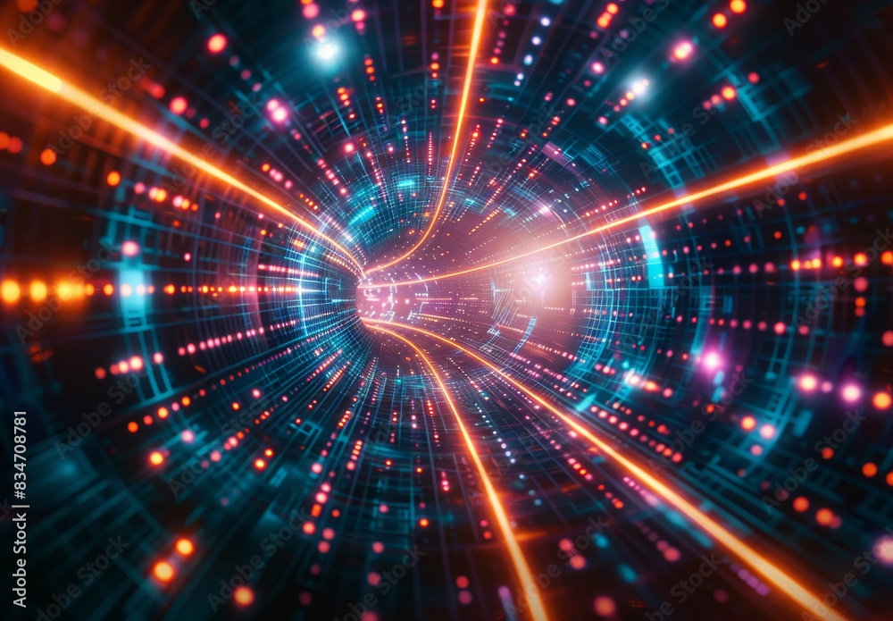Flash neon and light. Technology, network concept Flash neon and light. Technology, network concept
