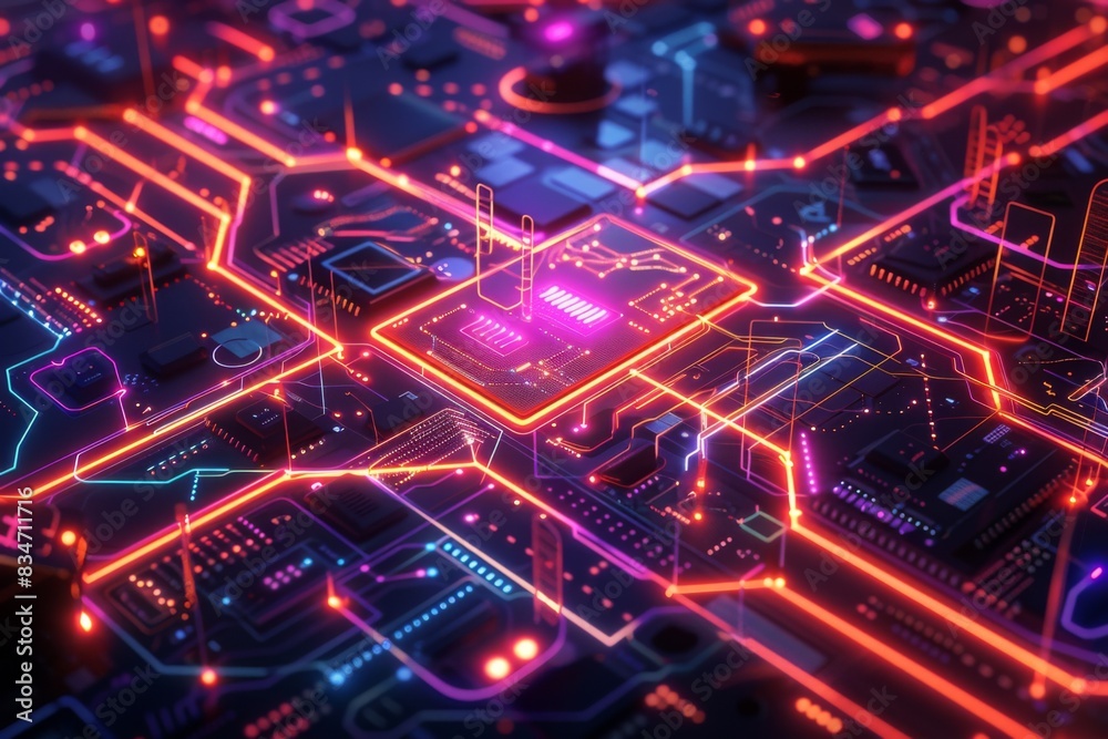 Cyber Security Data Transfer illustration created with Generative AI Cyber Security Data Transfer illustration created with Generative AI