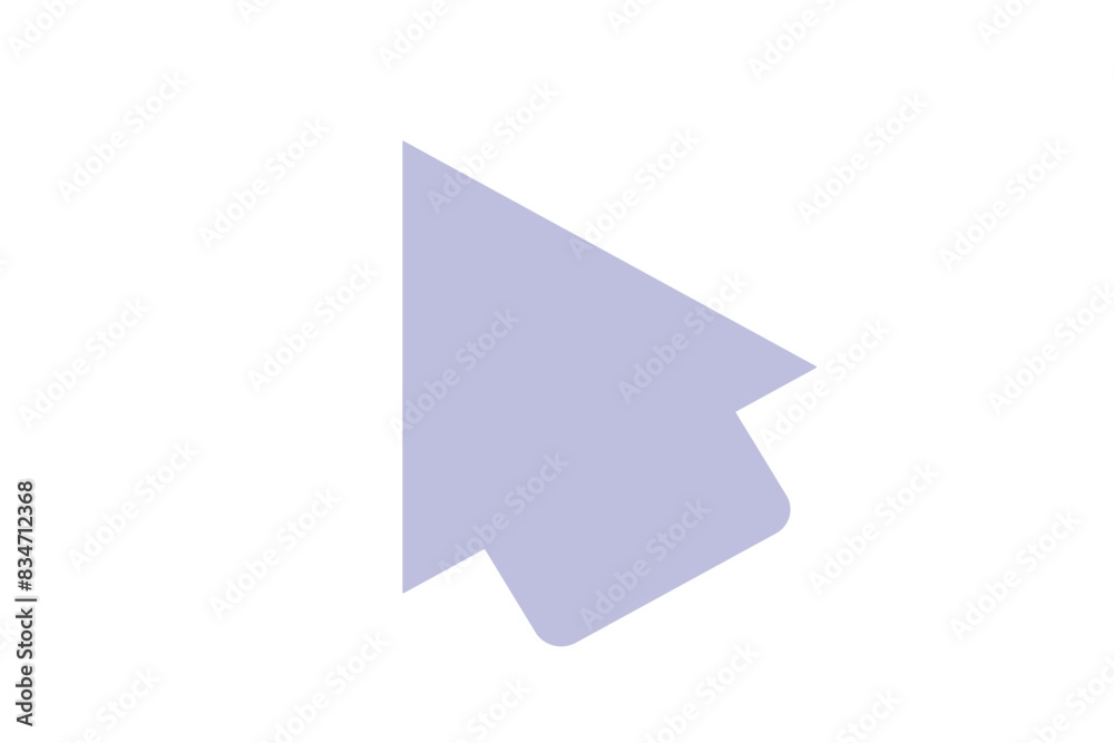 Mouse Arrow Flat Sticker Design Mouse Arrow Flat Sticker Design