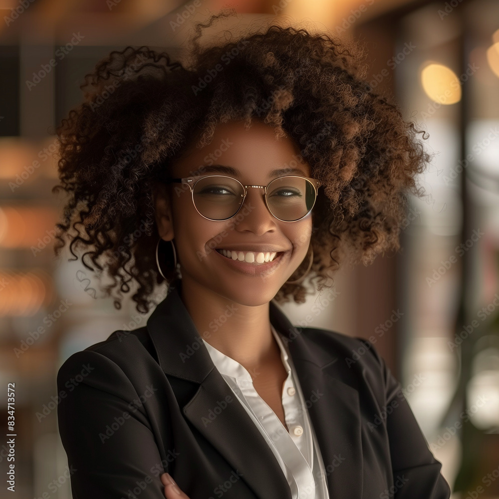 Confident Afro American Female Professional at Work Confident Afro American Female Professional at Work