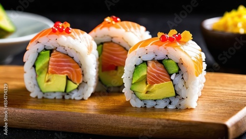 Minimalist Sushi Elegance, A Palette of Fresh Flavors