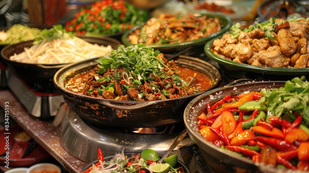Local Authentic and Traditional Asian Cuisine Bursting with Flavors and Aromas from Fresh Herbs and Spices