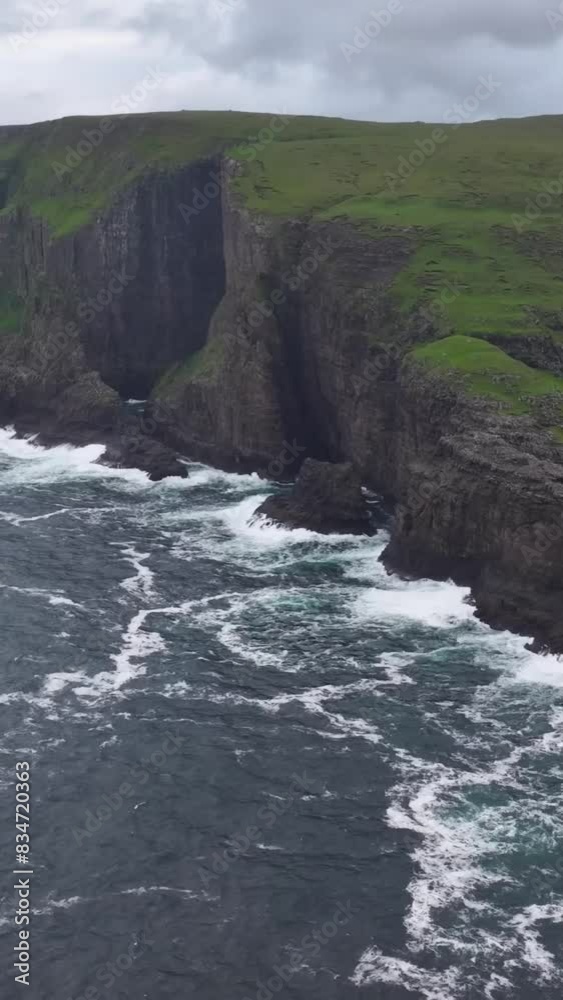 Aerial view of beautiful Faroe islands landscape Aerial view of beautiful Faroe islands landscape