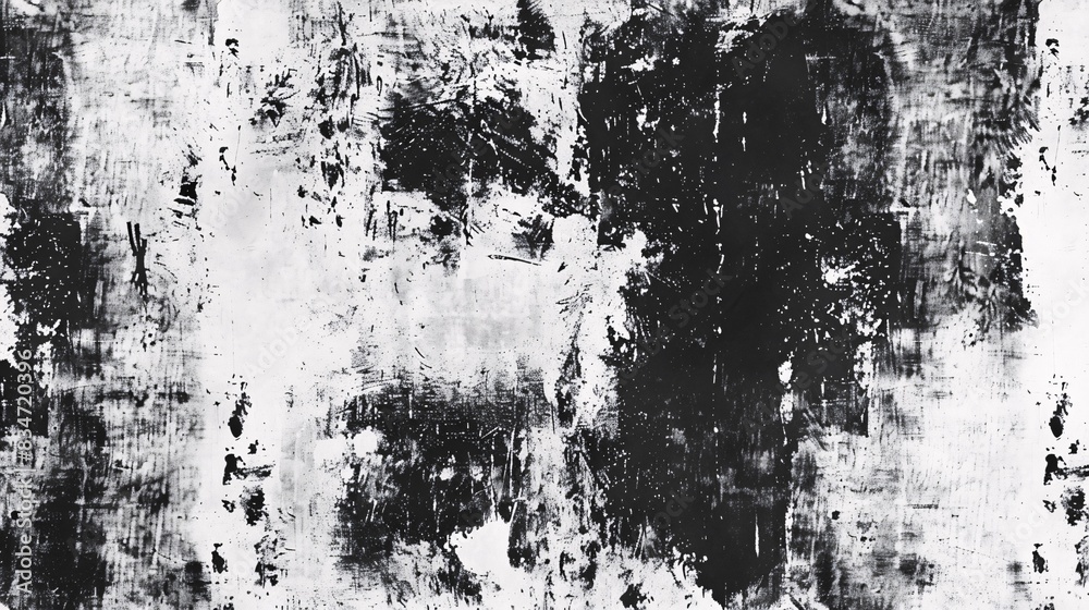 Obraz premium Retro distressed monochrome texture for vintage banners and posters.