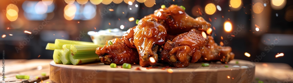 Hot and spicy chicken wings. A delicious and flavorful dish that is perfect for any occasion. Hot and spicy chicken wings. A delicious and flavorful dish that is perfect for any occasion.