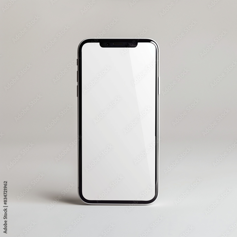 White minimalist smartphone mockup on desk, huper-realistic, renaissance theme, 32K White minimalist smartphone mockup on desk, huper-realistic, renaissance theme, 32K