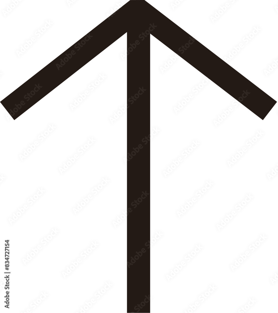 Upward black arrow icon showing upload concept Upward black arrow icon showing upload concept