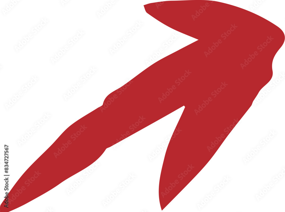 Doodle hand-drawn arrow pointing upward Doodle hand-drawn arrow pointing upward