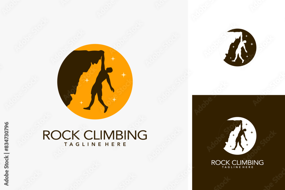 Rock climbing logo design Rock climbing logo design