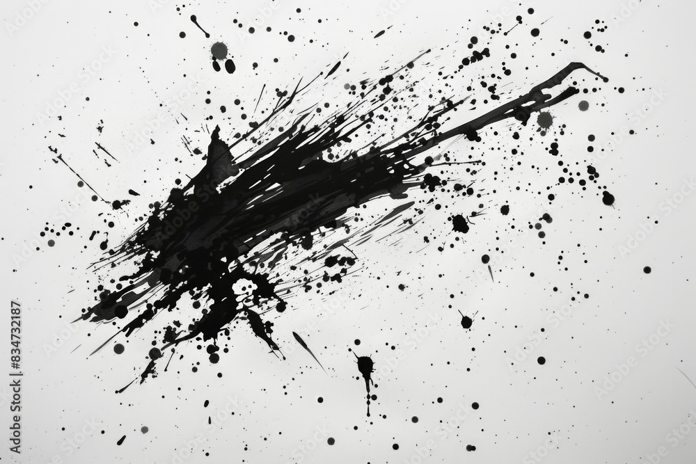 Simple ink splatters or brush strokes on a clean, white background with a contemporary feel. Simple ink splatters or brush strokes on a clean, white background with a contemporary feel.