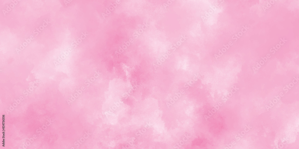 Paint leaks and ombre effects hand painted cloudy pink paper texture, Soft smeared aquarelle painted pink texture, Abstract pink sky background and white clouds on pink canvas. Paint leaks and ombre effects hand painted cloudy pink paper texture, Soft smeared aquarelle painted pink texture, Abstract pink sky background and white clouds on pink canvas.