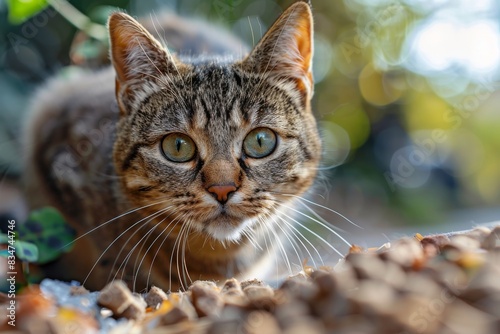 Cat and dry food