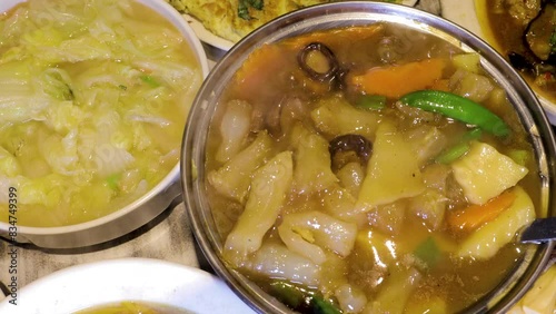 Oyster sauce hoof tendon pot, Chinese cuisine, hoof tendon pot, annual dishes, hot,