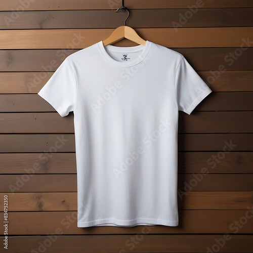 Sleek & Simple Blank white T-Shirts © Best design template
