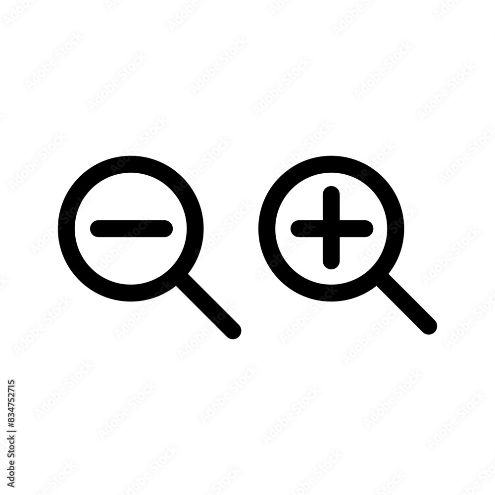 zoom out and zoom in icon,simple design zoom out and zoom in icon,simple design
