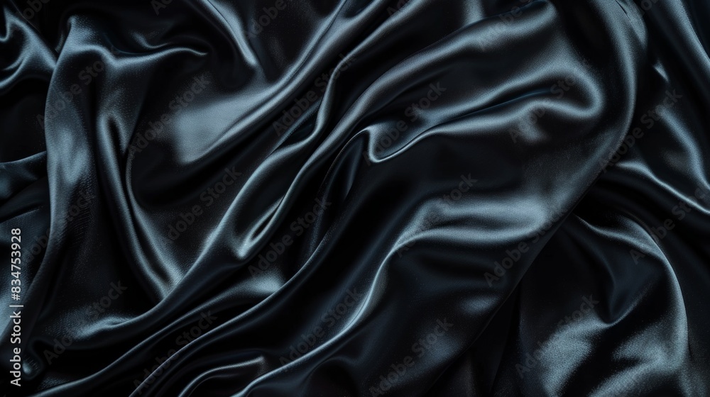 Black satin fabric. black silk satin background
Black satin fabric. black silk satin background