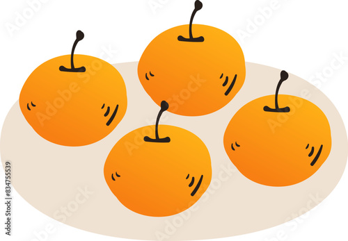 Four oranges