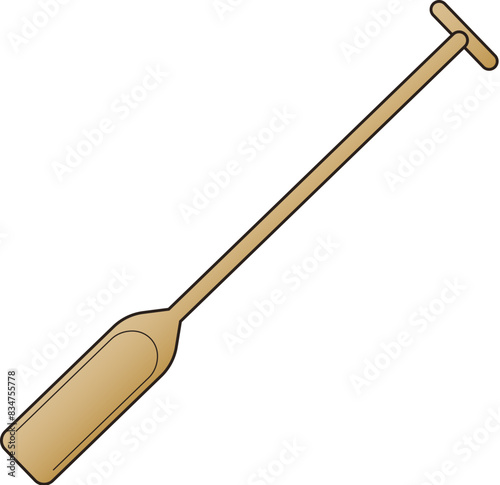 Wood paddle