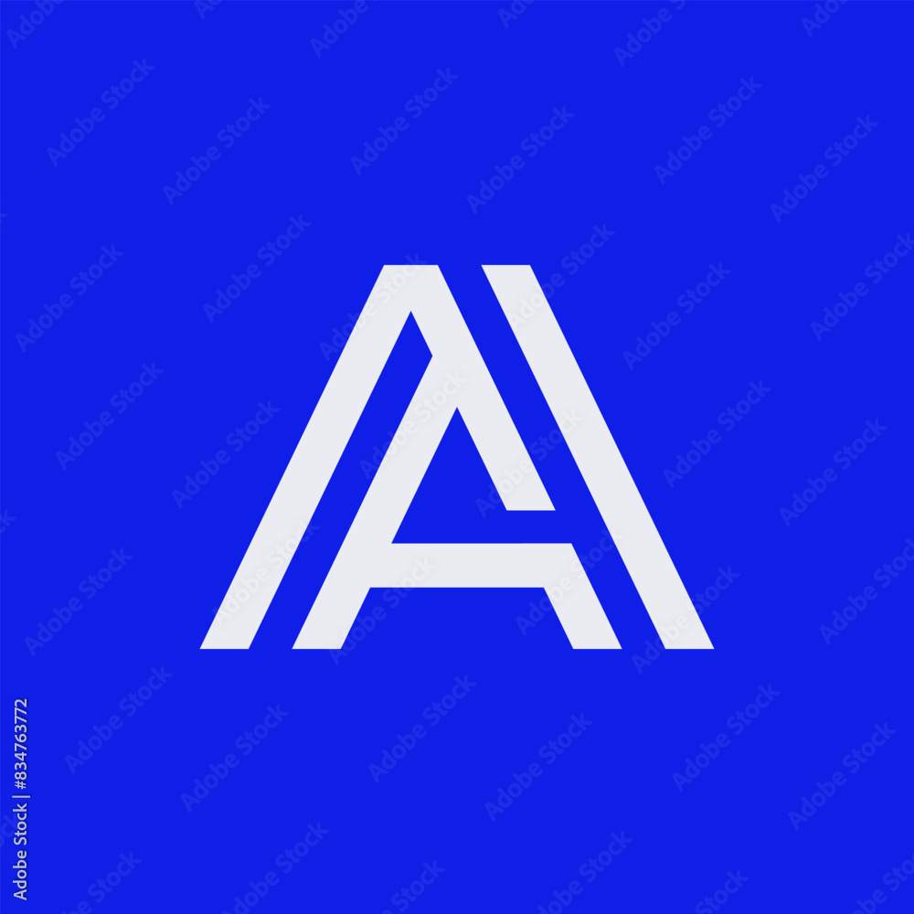 Monoline Letter A logo design with minimal and simple Monoline Letter A logo design with minimal and simple